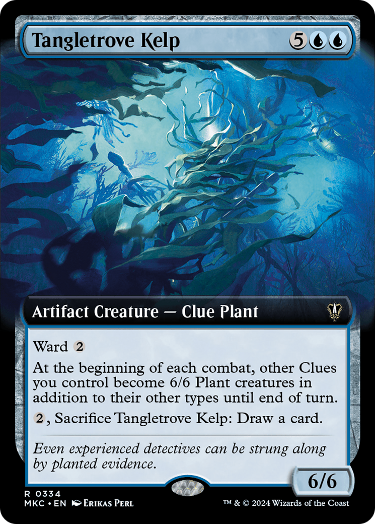 Tangletrove Kelp (Extended Art) [Murders at Karlov Manor Commander] | Cards and Coasters CA