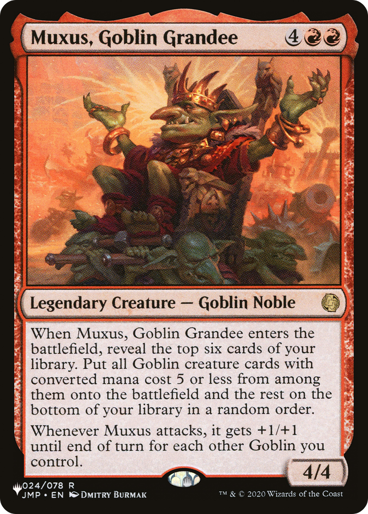 Muxus, Goblin Grandee [The List Reprints] | Cards and Coasters CA