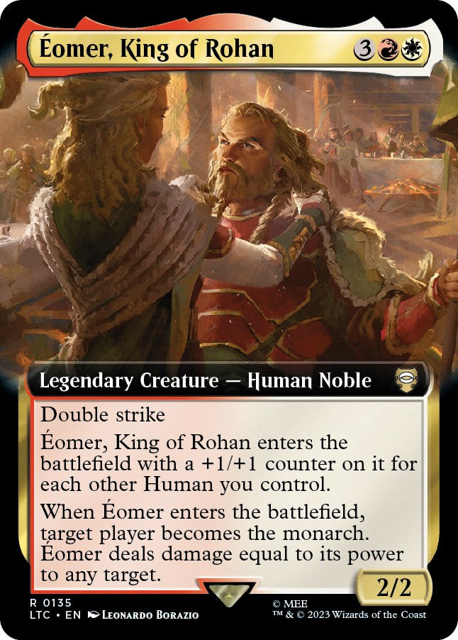 Eomer, King of Rohan (Extended Art) [The Lord of the Rings: Tales of Middle-Earth Commander] | Cards and Coasters CA