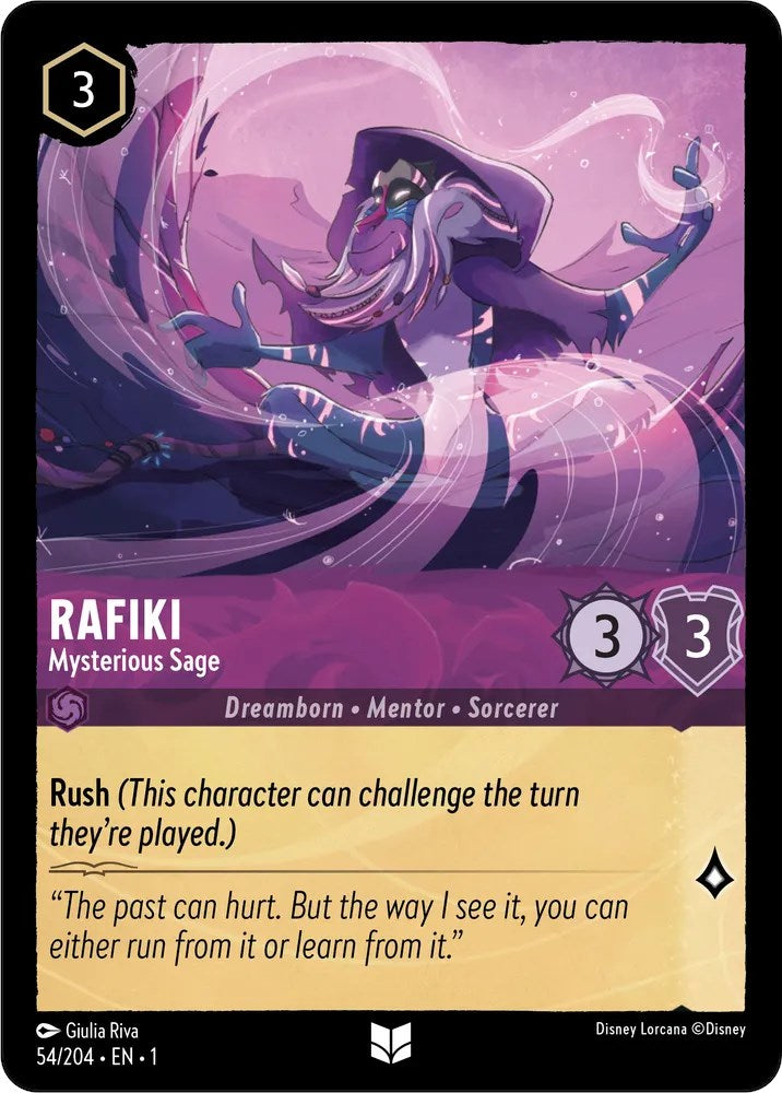 Rafiki - Mysterious Sage (54/204) [The First Chapter] | Cards and Coasters CA