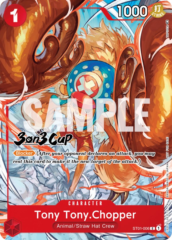 Tony Tony.Chopper (3-on-3 Cup) [Participant] [One Piece Promotion Cards] | Cards and Coasters CA