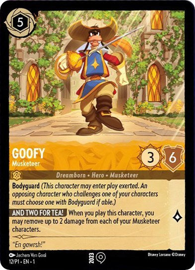 Goofy - Musketeer (12) [Promo Cards] | Cards and Coasters CA