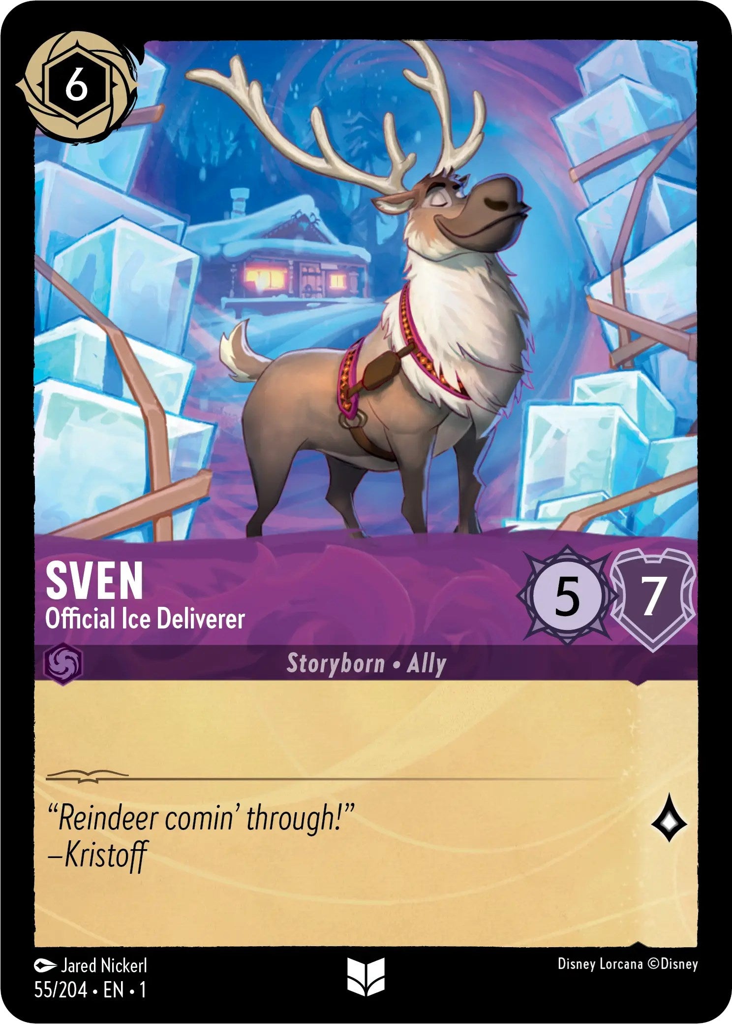 Sven - Official Ice Deliverer (55/204) [The First Chapter] | Cards and Coasters CA