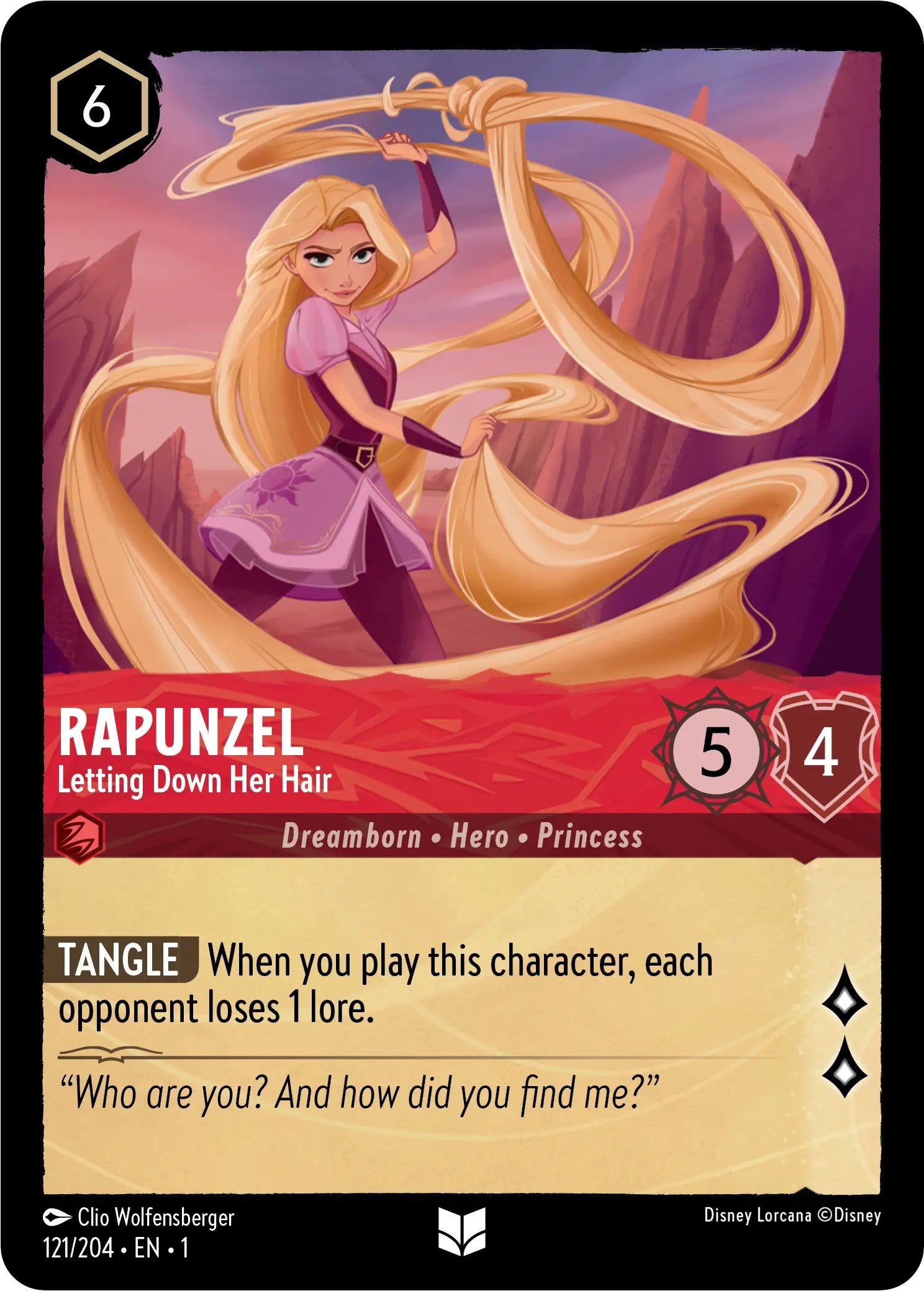 Rapunzel - Letting Down Her Hair (121/204) [The First Chapter] | Cards and Coasters CA