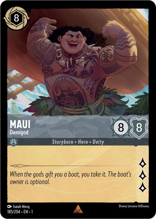 Maui - Demigod (185/204) [The First Chapter] | Cards and Coasters CA