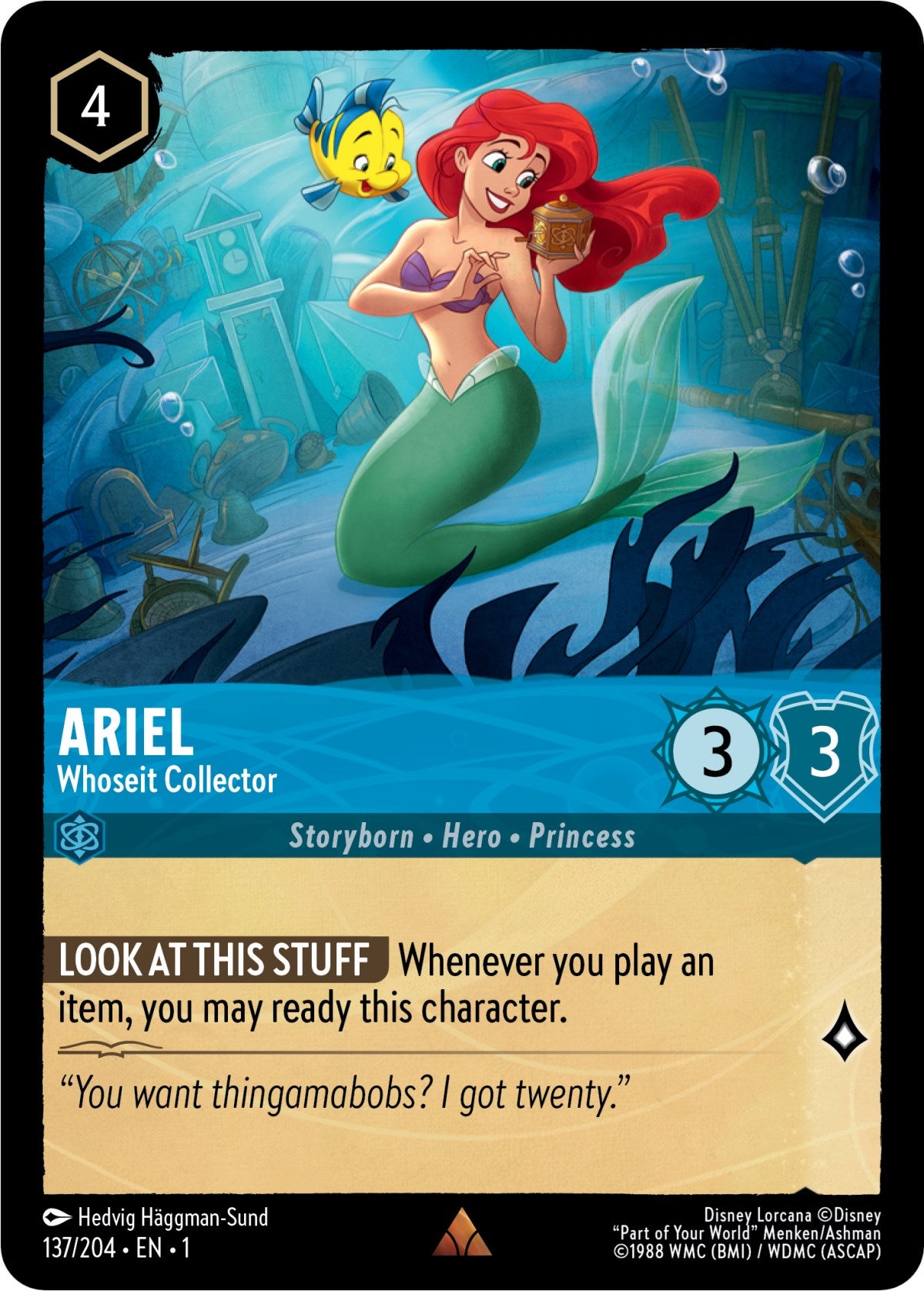 Ariel - Whoseit Collector (137/204) [The First Chapter] | Cards and Coasters CA