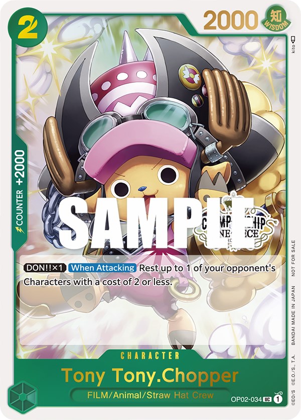 Tony Tony.Chopper (Store Championship Participation Pack) [One Piece Promotion Cards] | Cards and Coasters CA