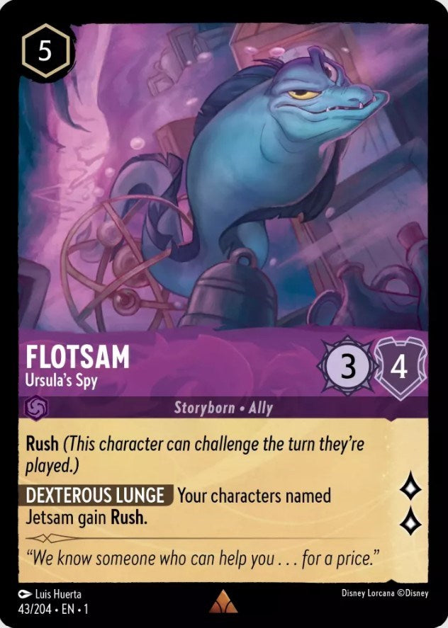 Flotsam - Ursula's Spy (43/204) [The First Chapter] | Cards and Coasters CA