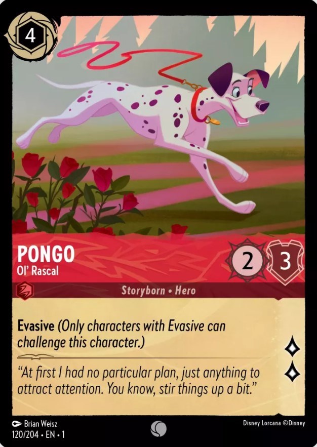 Pongo - Ol' Rascal (120/204) [The First Chapter] | Cards and Coasters CA