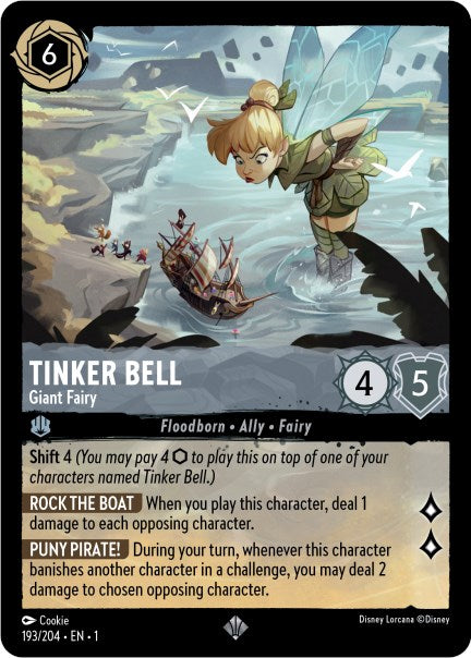 Tinker Bell - Giant Fairy (193/204) [The First Chapter] | Cards and Coasters CA