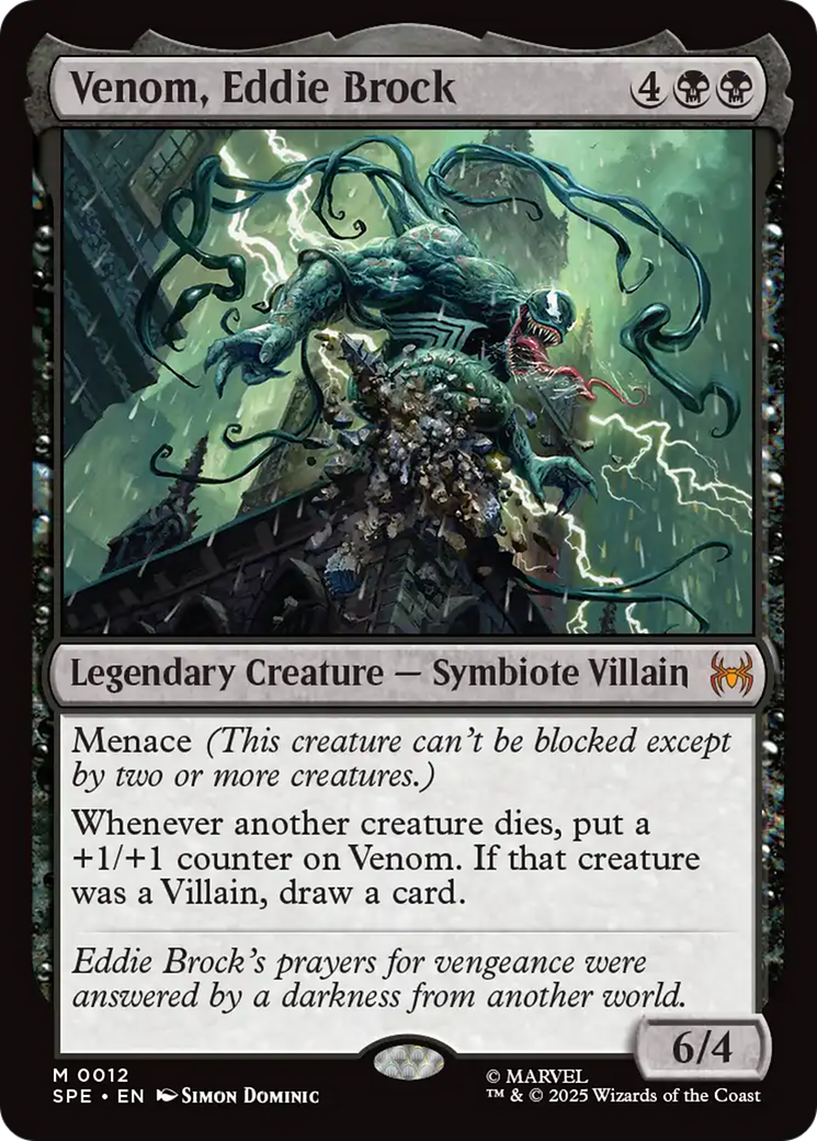 Venom, Eddie Brock [Marvel's Spider-Man: Eternal-Legal] | Cards and Coasters CA