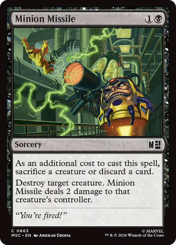 Minion Missile [Marvel Super Heroes Commander] | Cards and Coasters CA