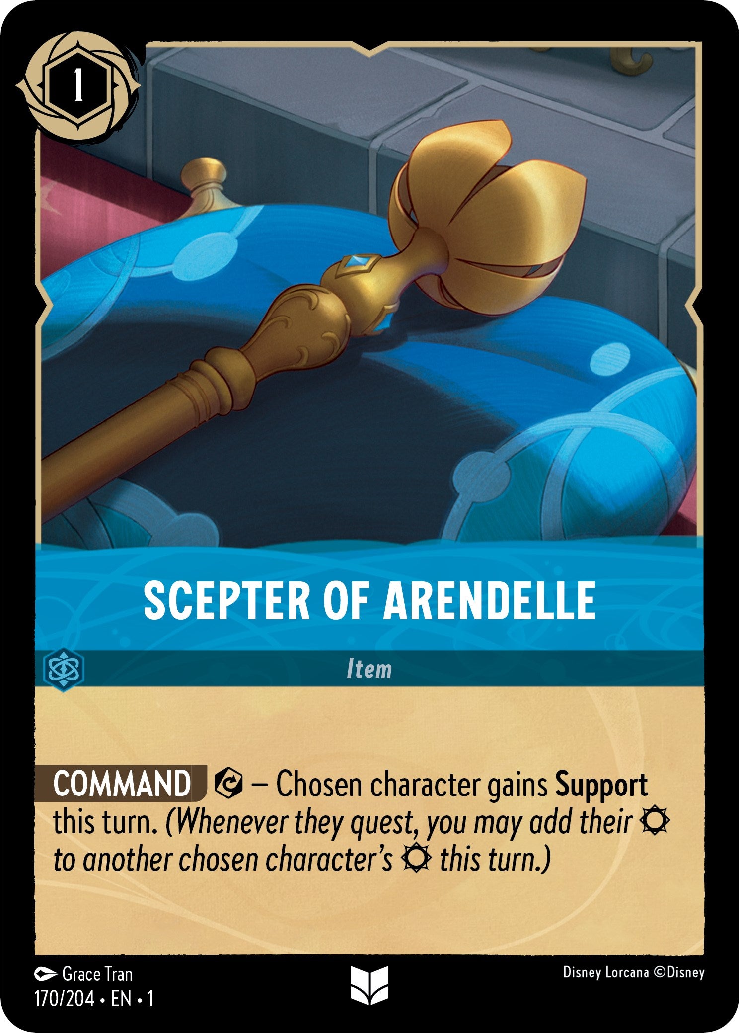 Scepter of Arendelle (170/204) [The First Chapter] | Cards and Coasters CA