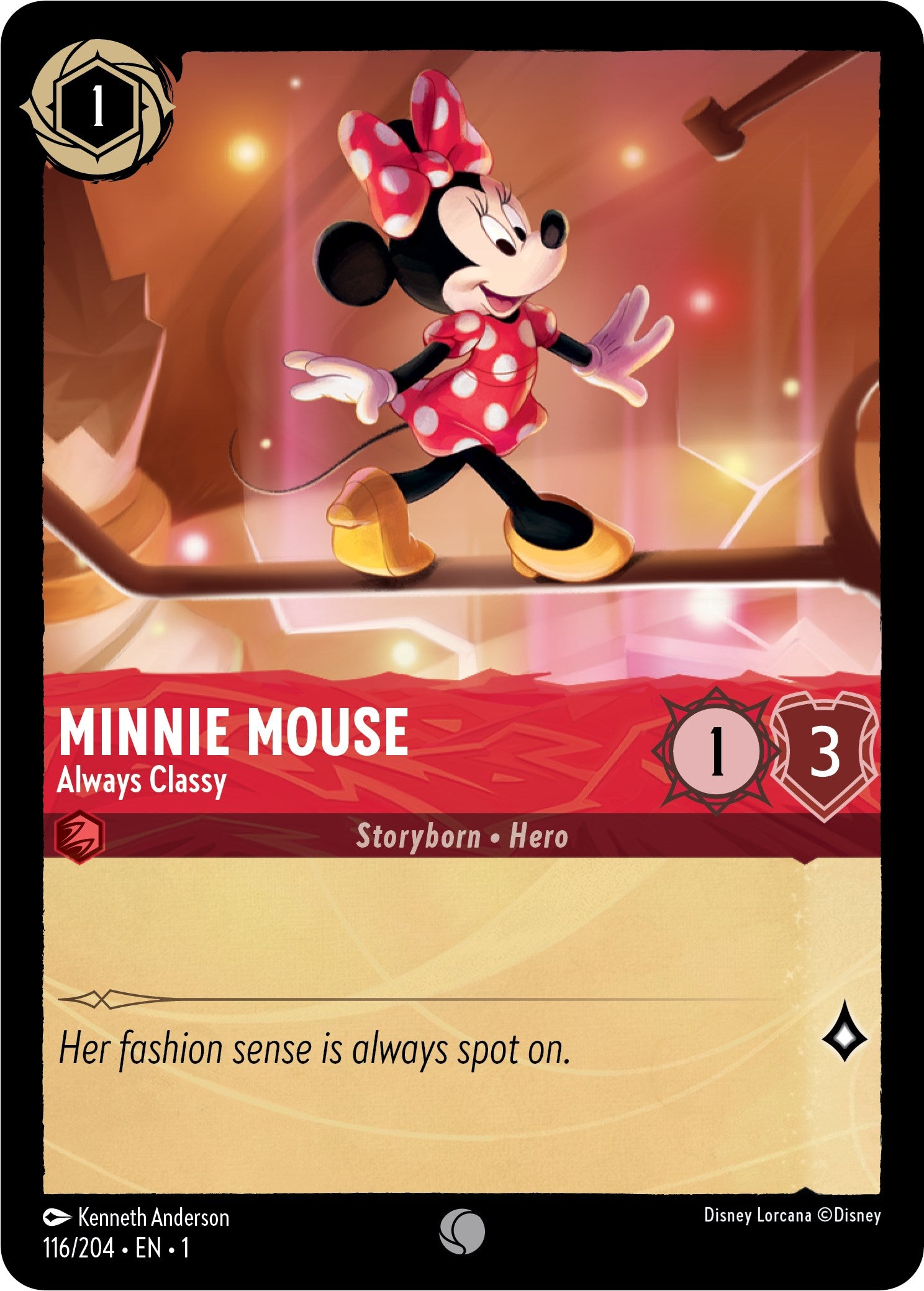 Minnie Mouse - Always Classy (116/204) [The First Chapter] | Cards and Coasters CA