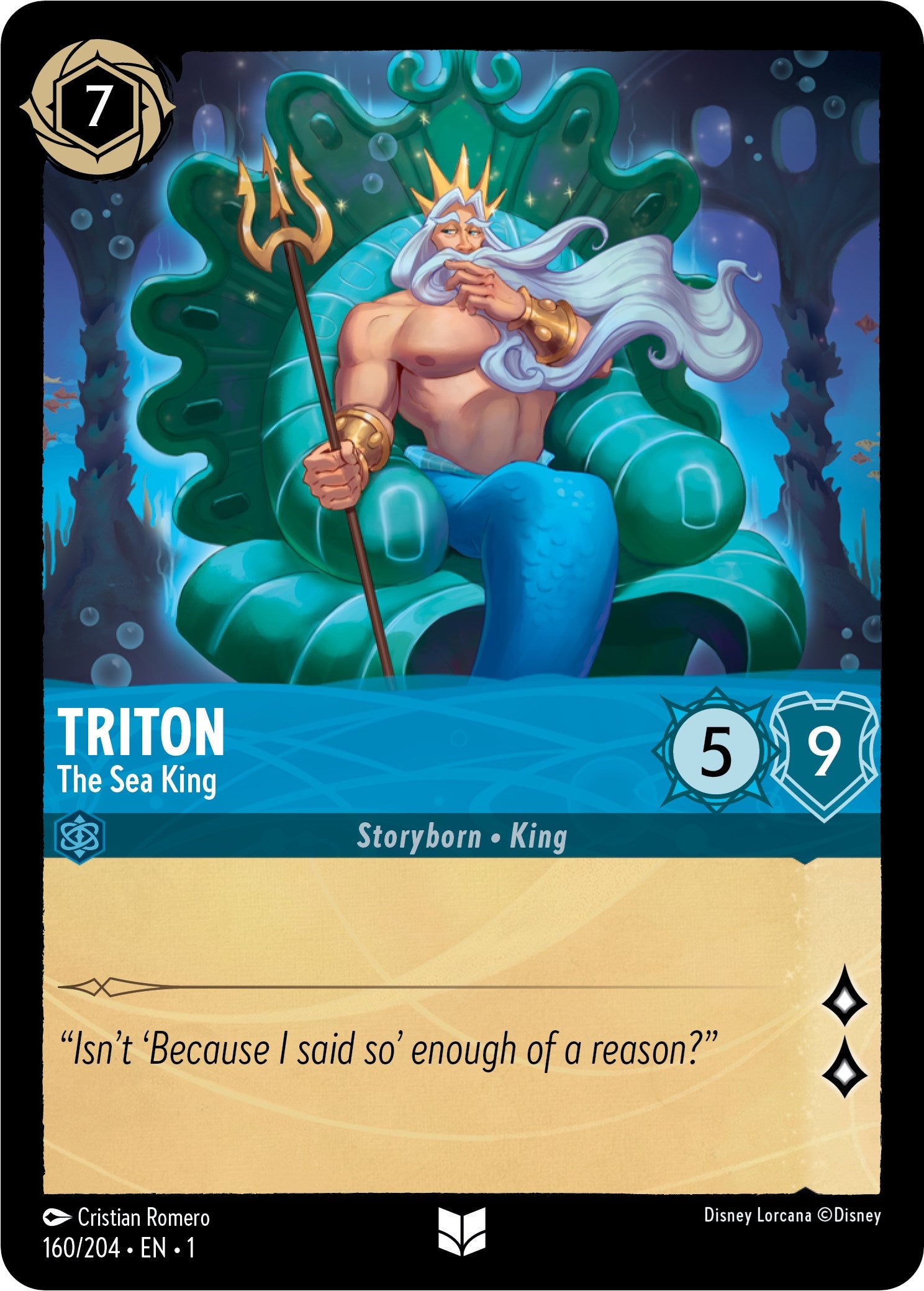 Triton - The Sea King (160/204) [The First Chapter] | Cards and Coasters CA