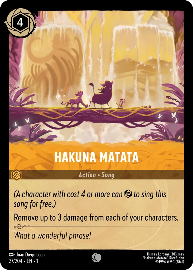 Hakuna Matata (27/204) [The First Chapter] | Cards and Coasters CA