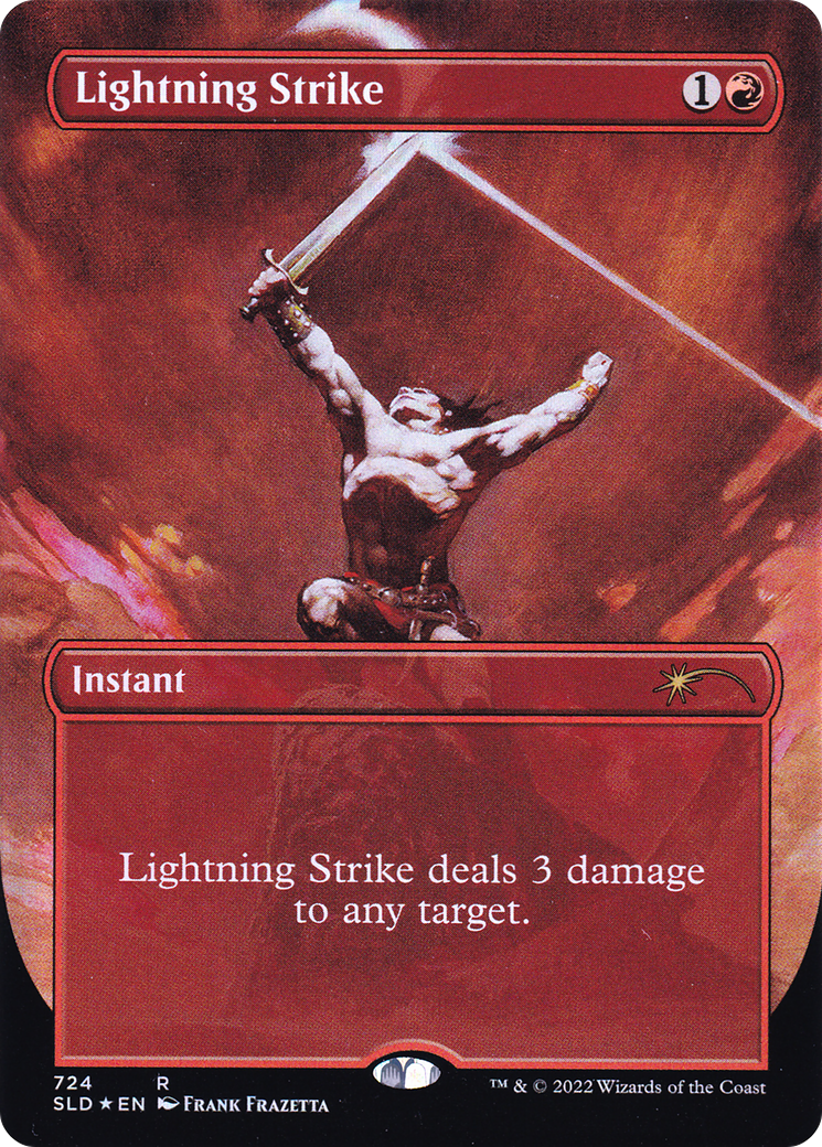 Lightning Strike (Borderless) [Secret Lair Drop Promos] | Cards and Coasters CA