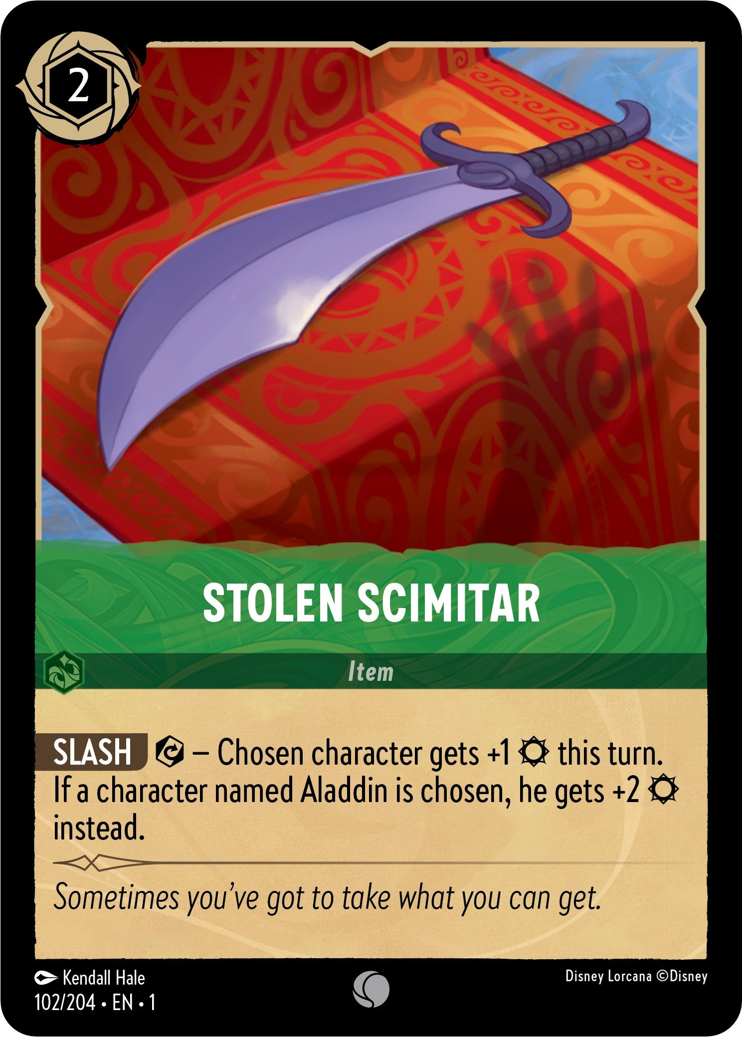 Stolen Scimitar (102/204) [The First Chapter] | Cards and Coasters CA