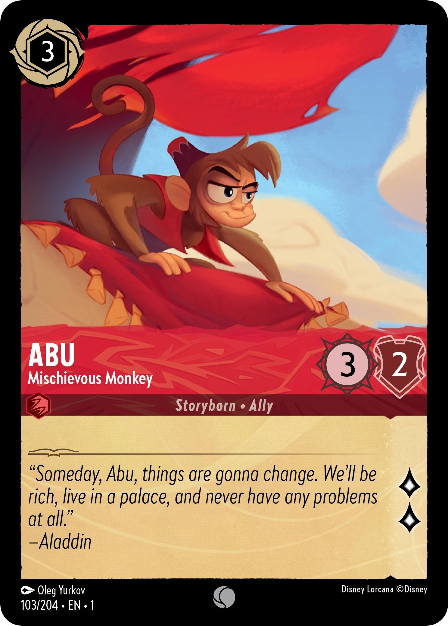 Abu - Mischievous Monkey (103/204) [The First Chapter] | Cards and Coasters CA