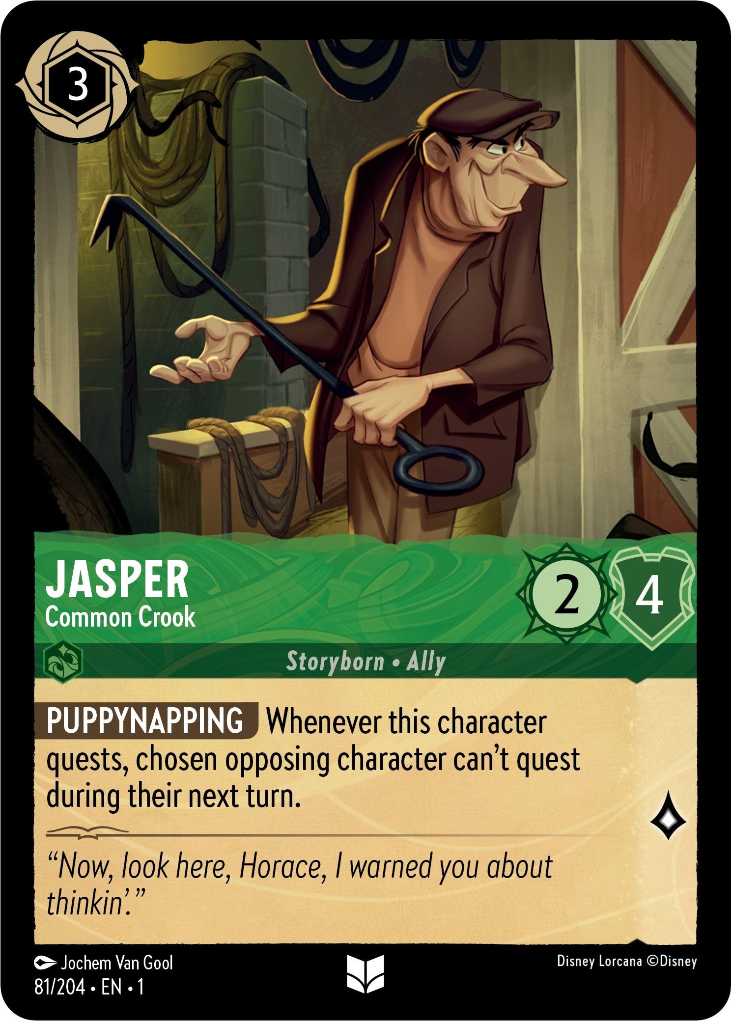 Jasper - Common Crook (81/204) [The First Chapter] | Cards and Coasters CA