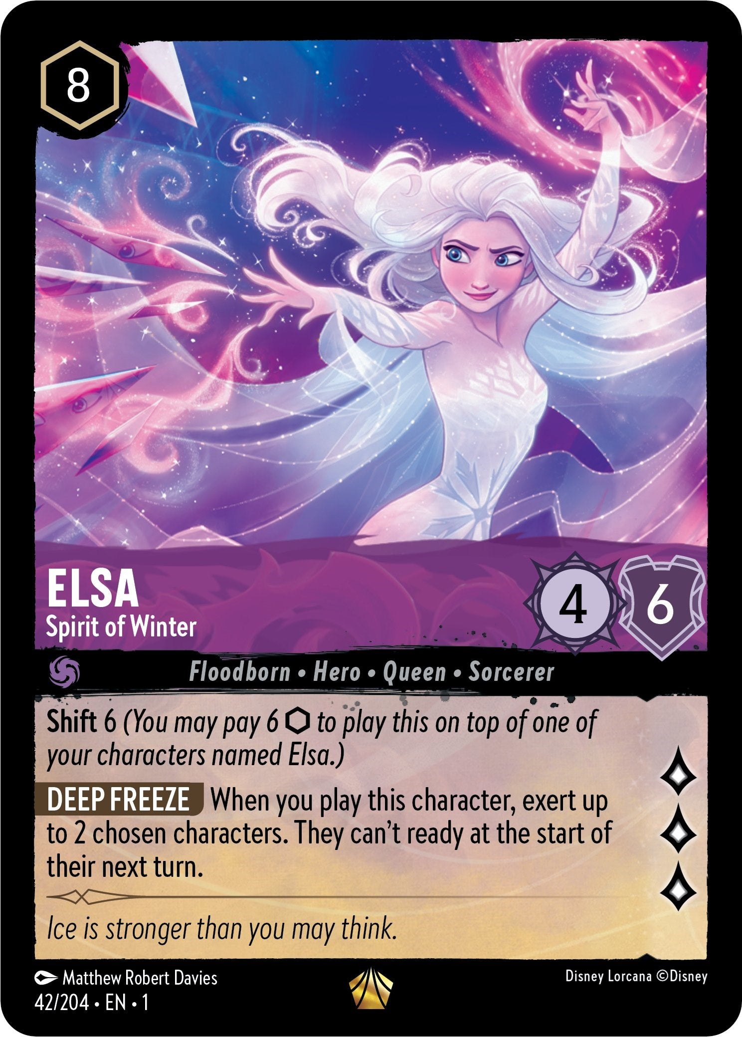 Elsa - Spirit of Winter (42/204) [The First Chapter] | Cards and Coasters CA