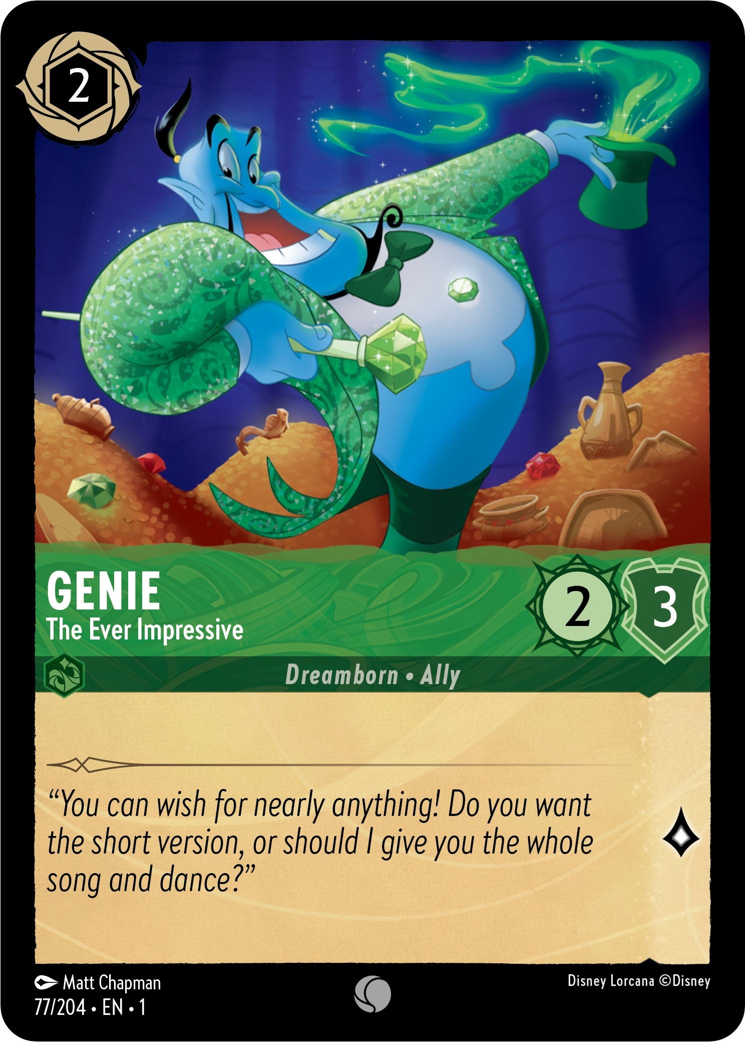 Genie - The Ever Impressive (77/204) [The First Chapter] | Cards and Coasters CA