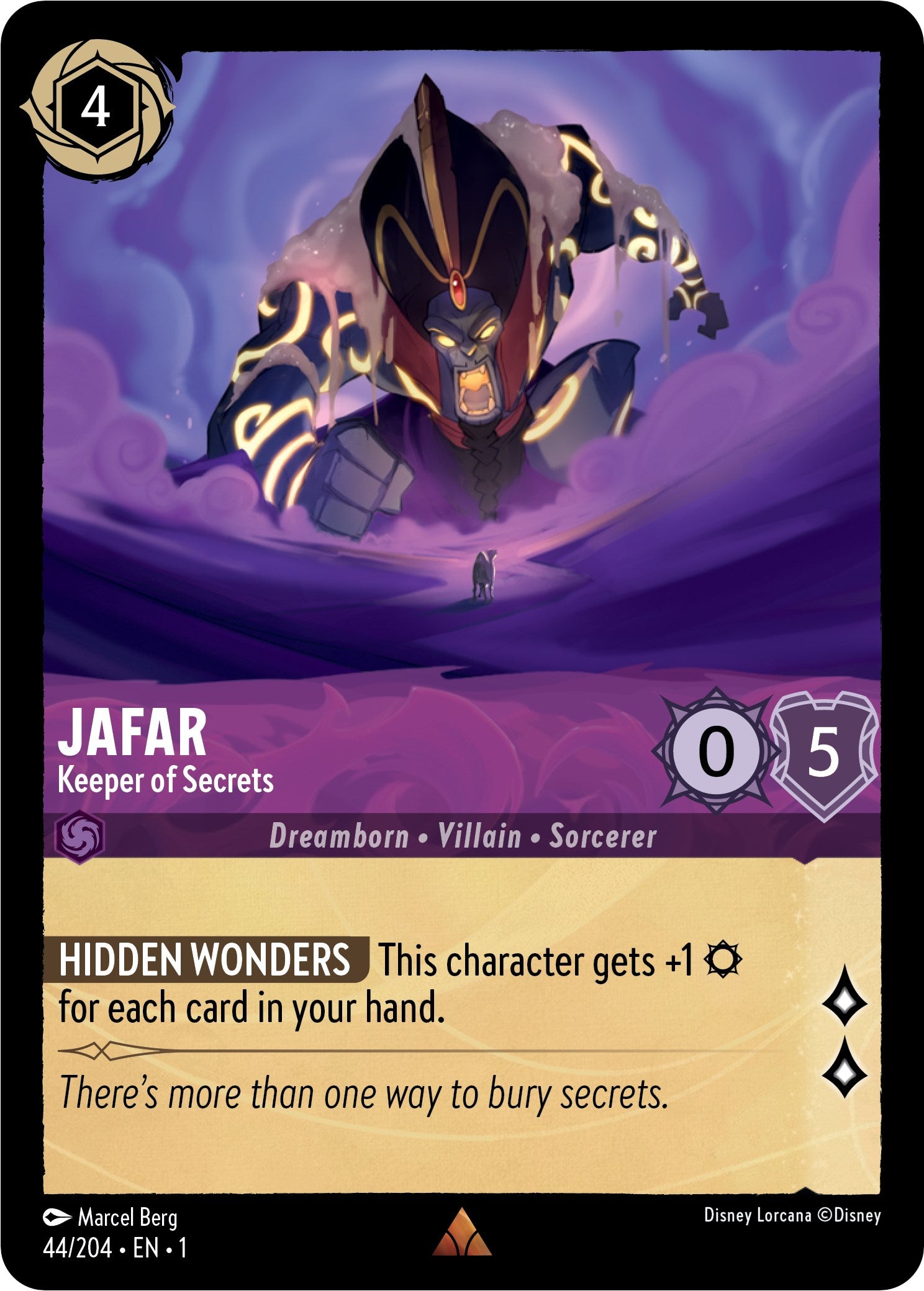 Jafar - Keeper of Secrets (44/204) [The First Chapter] | Cards and Coasters CA