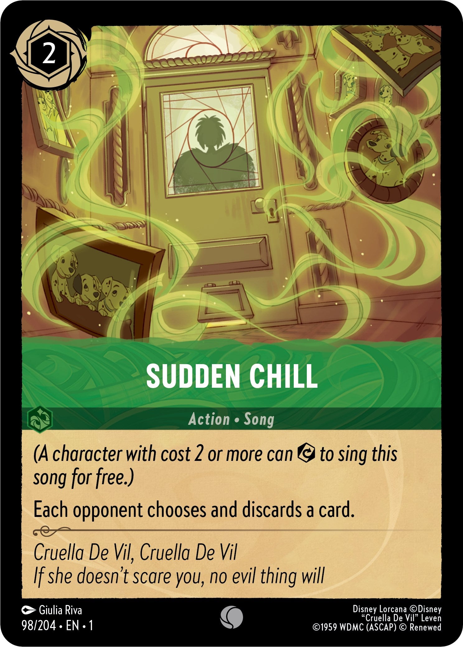 Sudden Chill (98/204) [The First Chapter] | Cards and Coasters CA