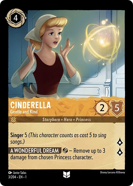 Cinderella - Gentle and Kind (3/204) [The First Chapter] | Cards and Coasters CA