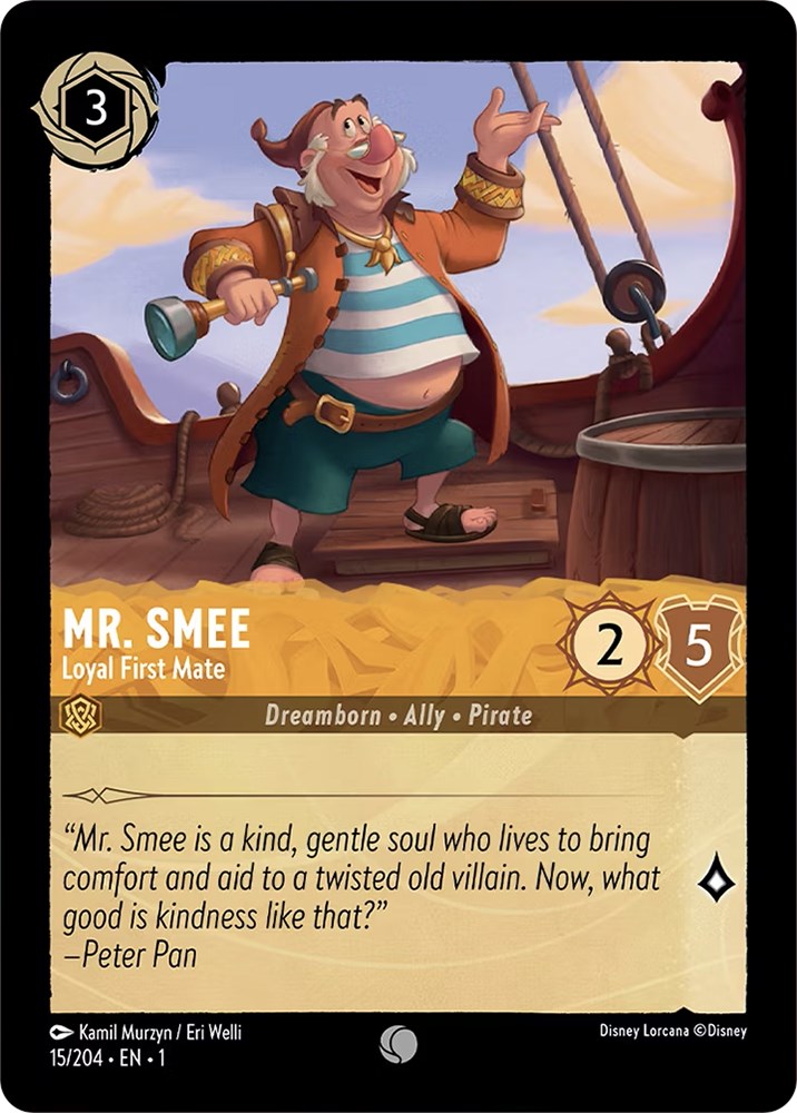 Mr. Smee - Loyal First Mate (15/204) [The First Chapter] | Cards and Coasters CA