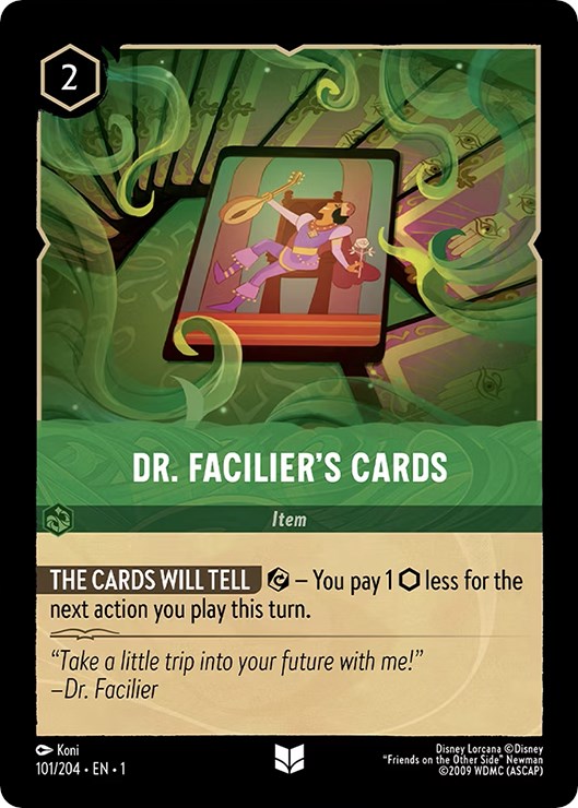 Dr. Facilier's Cards (101/204) [The First Chapter] | Cards and Coasters CA