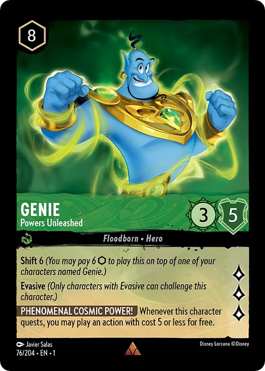 Genie - Powers Unleashed (76/204) [The First Chapter] | Cards and Coasters CA