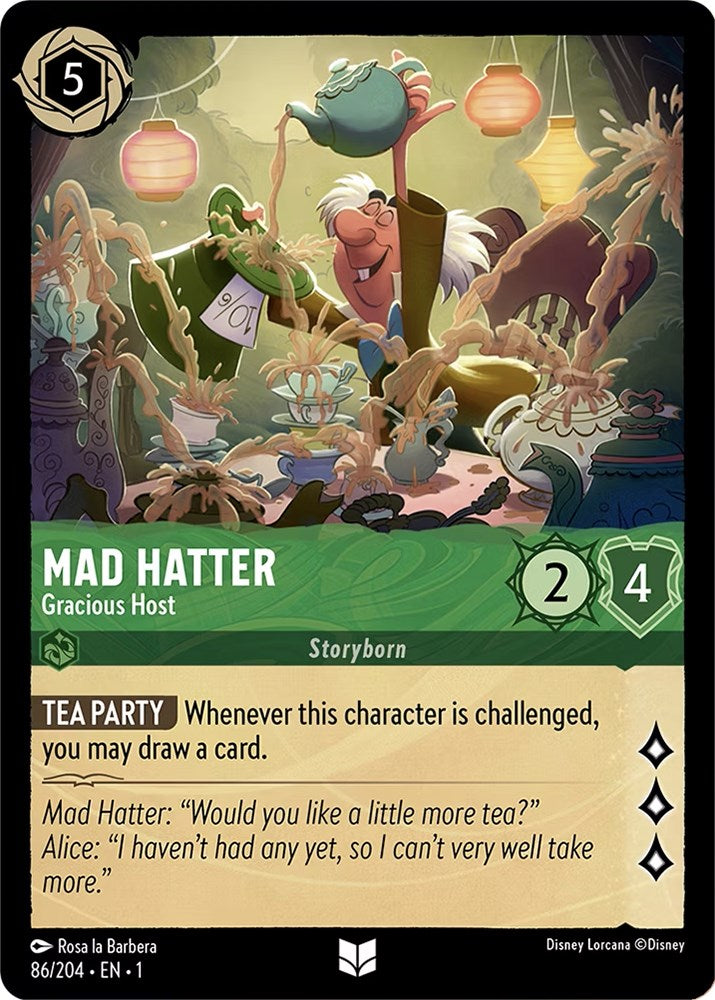 Mad Hatter - Gracious Host (86/204) [The First Chapter] | Cards and Coasters CA