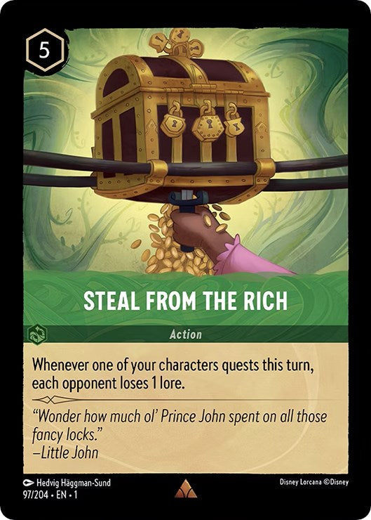 Steal From The Rich (97/204) [The First Chapter] | Cards and Coasters CA