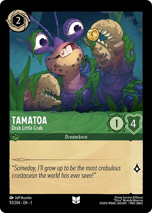 Tamatoa - Drab Little Crab (92/204) [The First Chapter] | Cards and Coasters CA