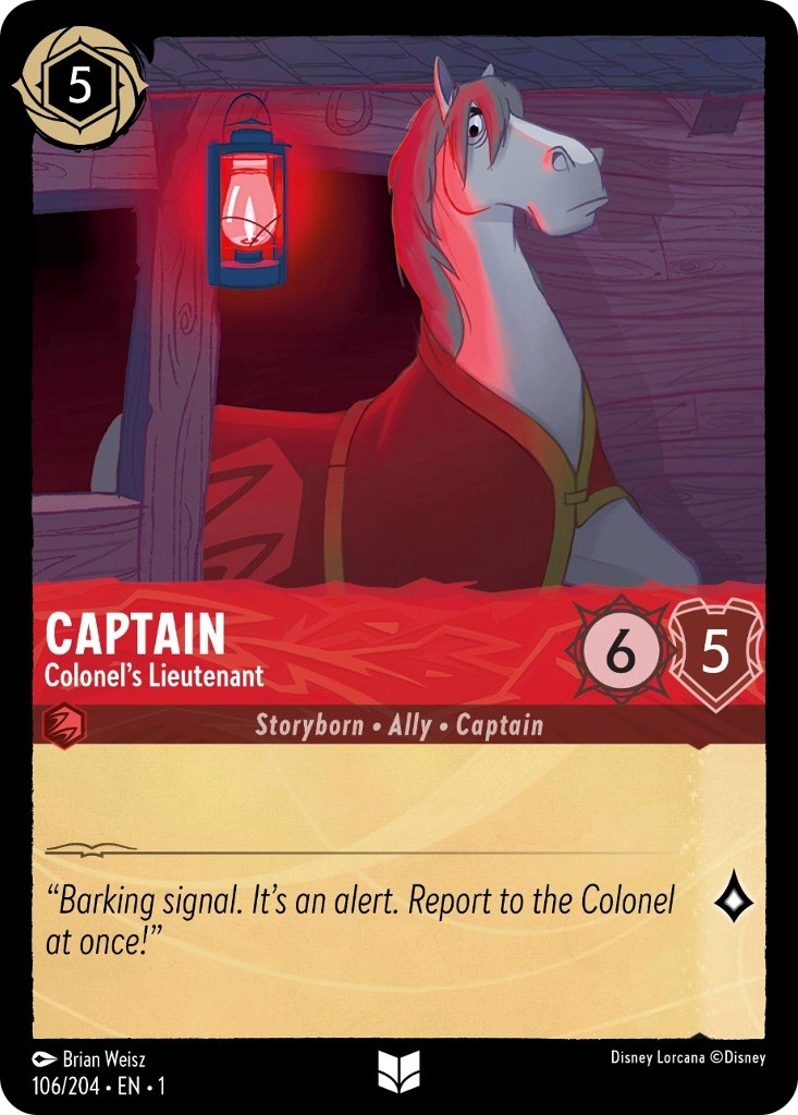 Captain - Colonel's Lieutenant (106/204) [The First Chapter] | Cards and Coasters CA