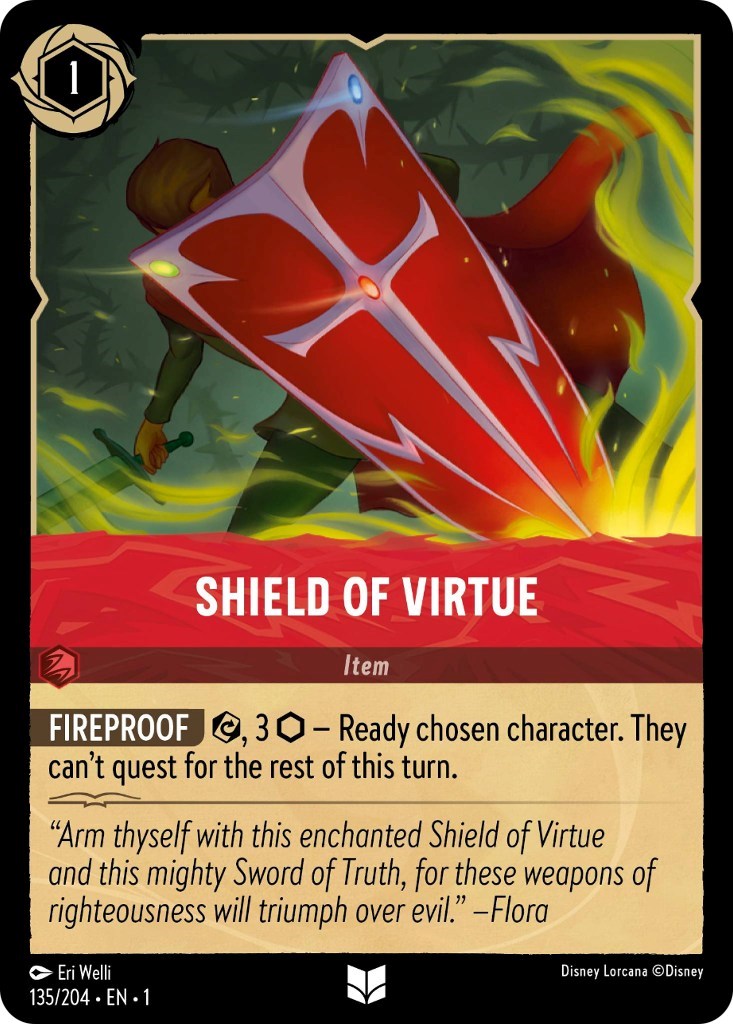 Shield of Virtue (135/204) [The First Chapter] | Cards and Coasters CA