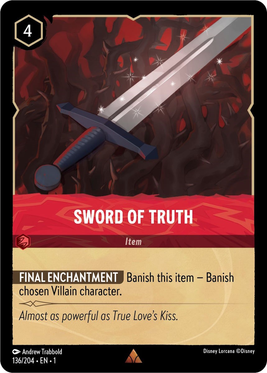 Sword of Truth (136/204) [The First Chapter] | Cards and Coasters CA