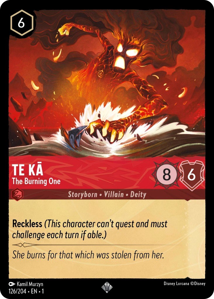 Te Ka - The Burning One (126/204) [The First Chapter] | Cards and Coasters CA