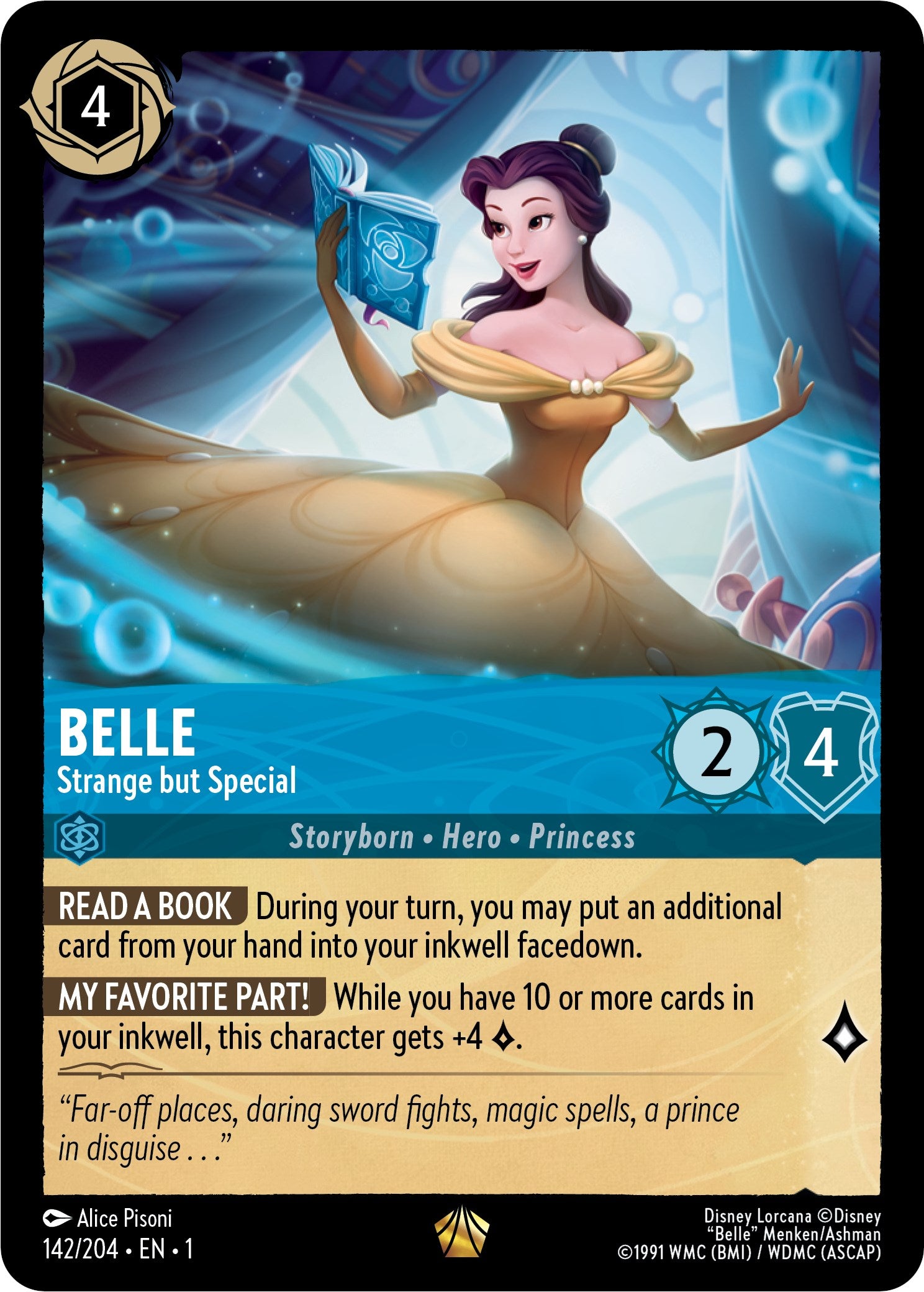 Belle - Strange but Special (142/204) [The First Chapter] | Cards and Coasters CA