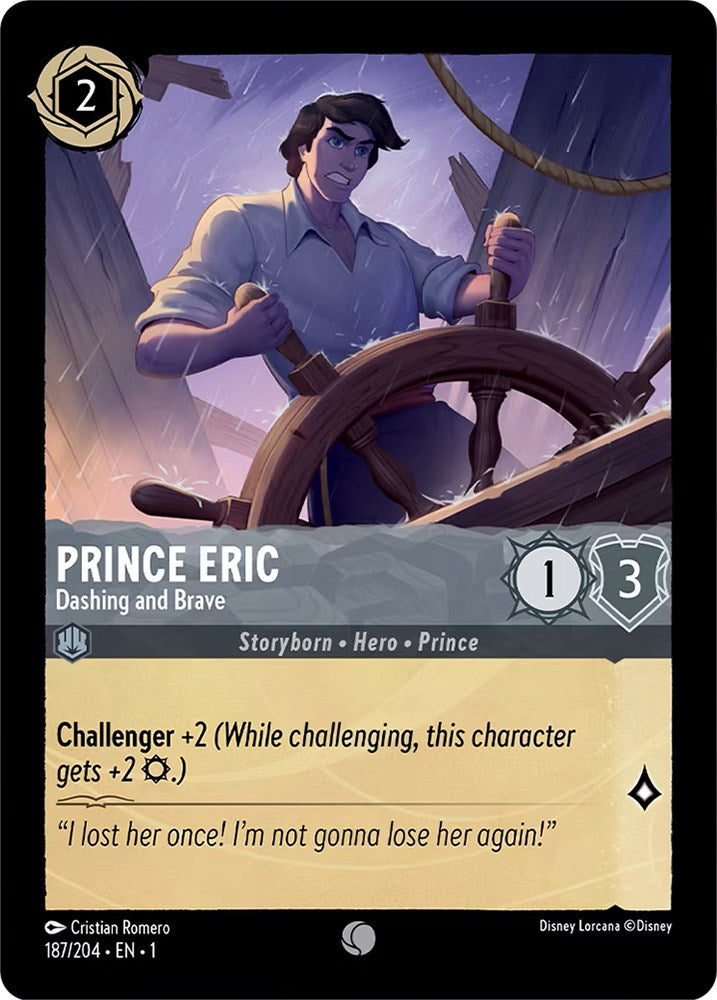 Prince Eric - Dashing and Brave (187/204) [The First Chapter] | Cards and Coasters CA