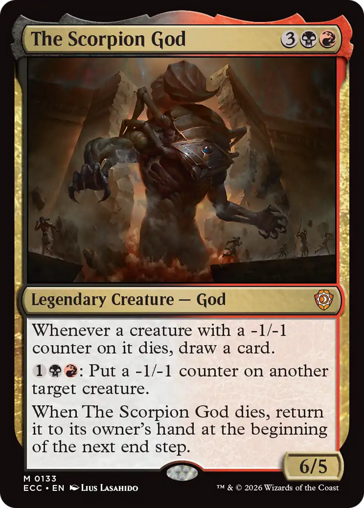 The Scorpion God [Lorwyn Eclipsed Commander] | Cards and Coasters CA