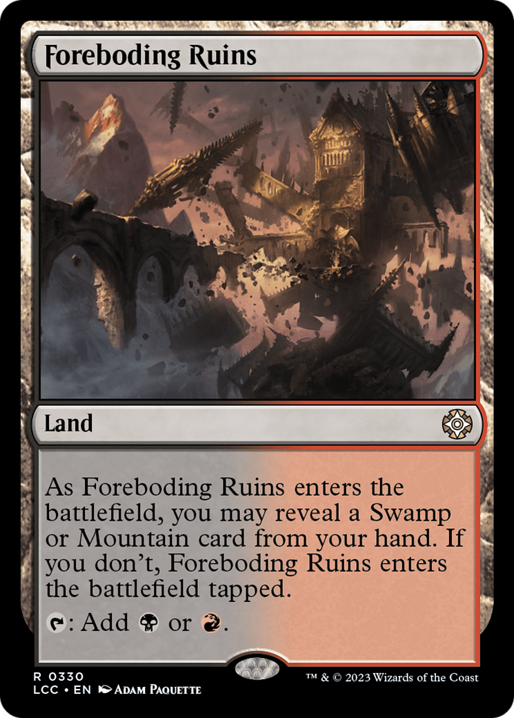 Foreboding Ruins [The Lost Caverns of Ixalan Commander] | Cards and Coasters CA
