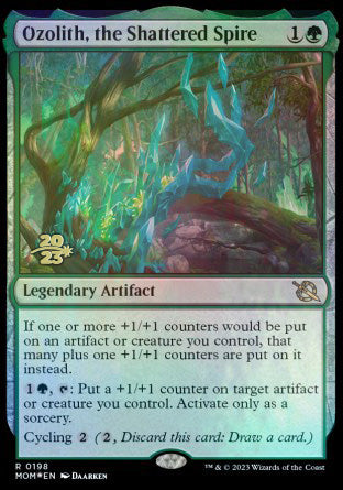 Ozolith, the Shattered Spire [March of the Machine Prerelease Promos] | Cards and Coasters CA
