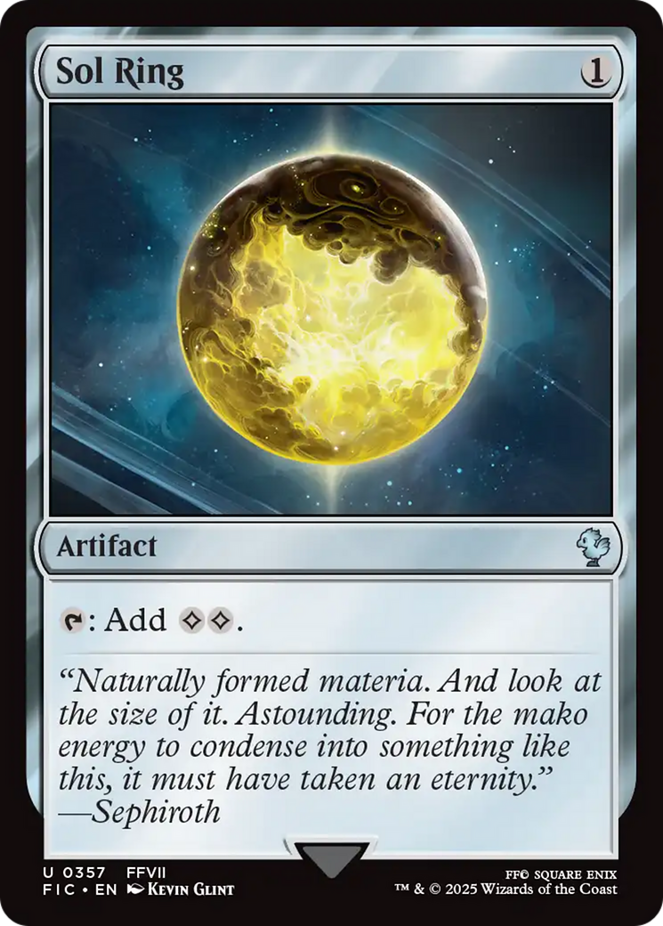 Sol Ring (0357) [FINAL FANTASY Commander] | Cards and Coasters CA