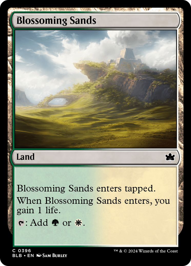 Blossoming Sands [Bloomburrow] | Cards and Coasters CA