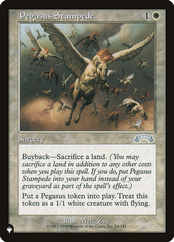 Pegasus Stampede [The List] | Cards and Coasters CA