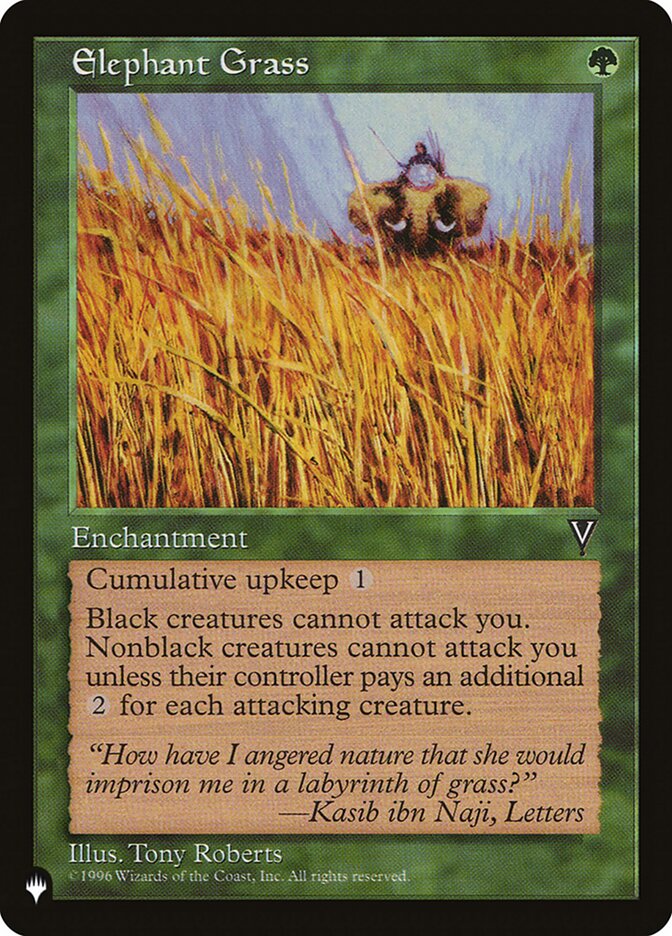 Elephant Grass [The List] | Cards and Coasters CA