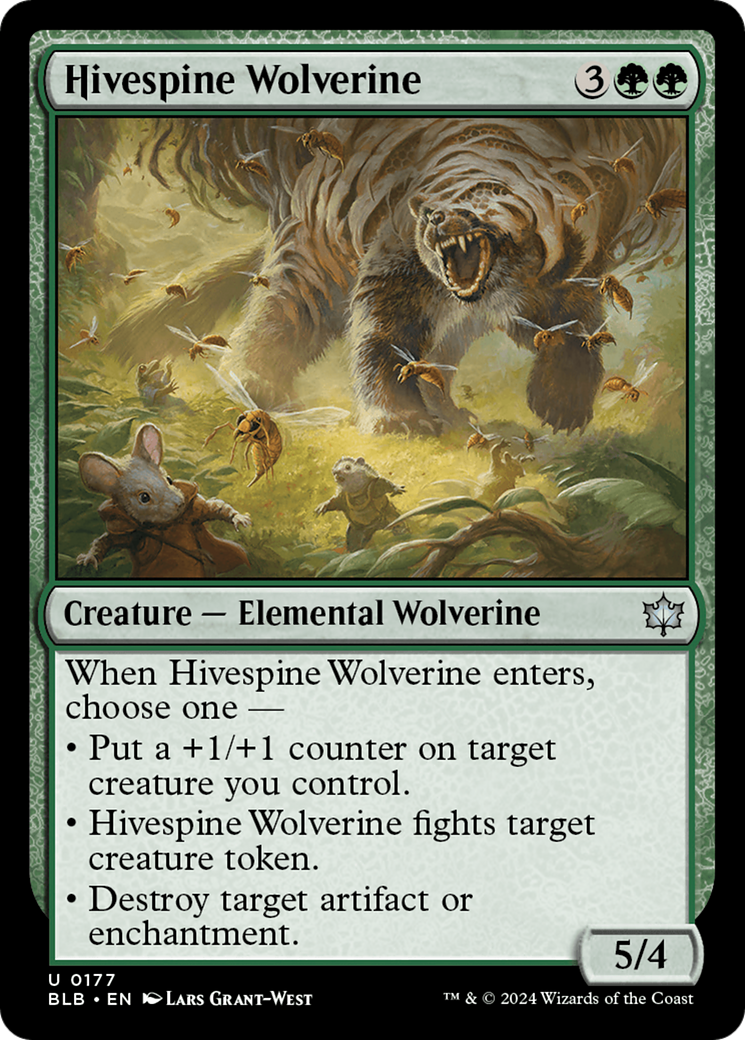 Hivespine Wolverine [Bloomburrow] | Cards and Coasters CA