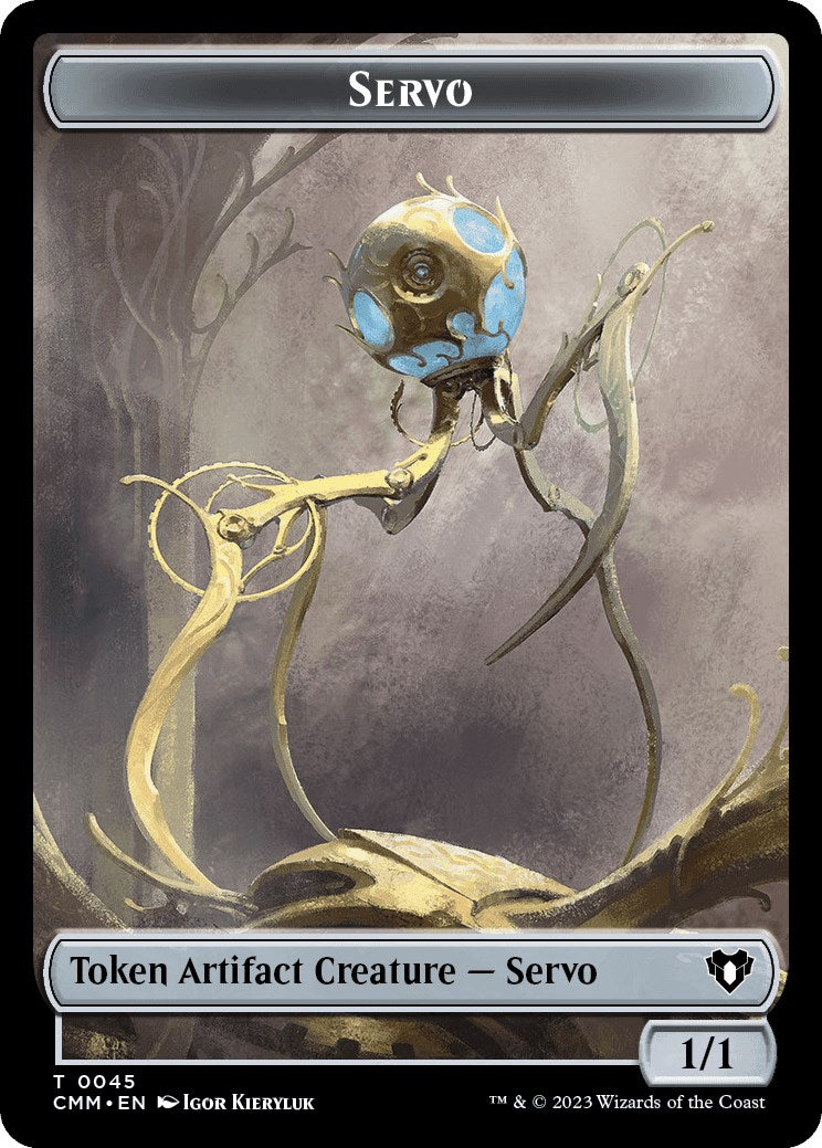 Servo // Thrull Double-Sided Token [Commander Masters Tokens] | Cards and Coasters CA